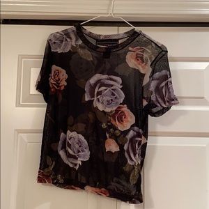 Sheer Floral Top